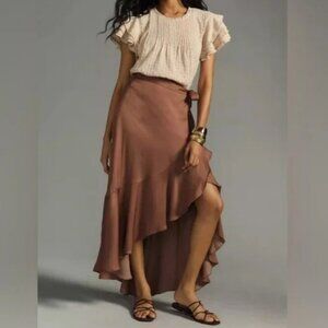 Maeve Ruffled Wrap Maxi Skirt